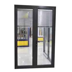 Interior Sealed Kitchen Aluminum Glass Swinging Sliding Door PVC Waterproof Hardware