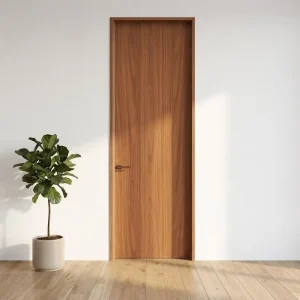 Interior Use Aluminum Wood Hybrid Door Modern Design Moisture-Proof Durable Soundproof Professional Composite Wooden Door