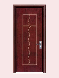 Interior Wooden Composite MDF PVC Door with Minimalist Design
