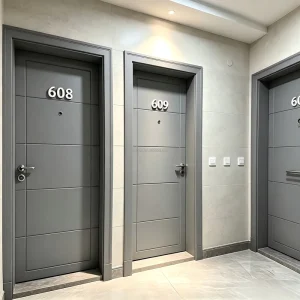 Interior Wooden Fire-Rated Door, 20/60/90 Minutes, Home Office Building