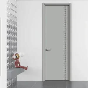 Interior Wooden Panel Melamine Door for House