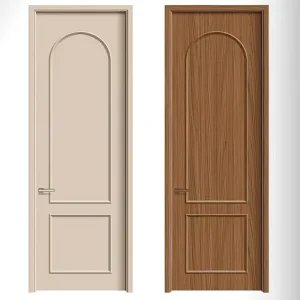 Interior Wooden Preface Slab Door with Aluminum Material and Soundproofing for Home