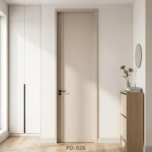 Internal Painted Soundproof Fireproof Lacquer Wood Doors for Bedroom Kitchen Villa Apartment