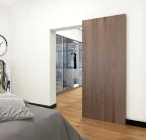 Invisible Barn Door with Sliding Door Hardware and Handle DIY Water-Proof Interior Room Door