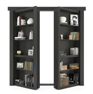Invisible Bookshelf Door Bookcase Hidden Door for Villa