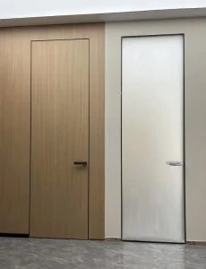 Invisible Concealed Composite Frameless Interior Solid Wooden Door