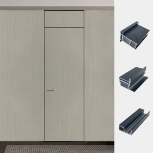 Invisible Slim Frame Door Concealed Aluminium Alloy Wooden Hidden Bedroom Door