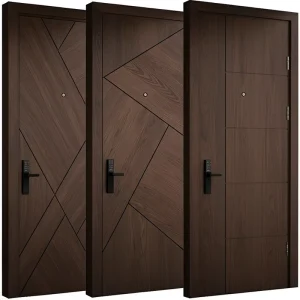 Italian Walnut Solid Wood Interior Bedroom Door