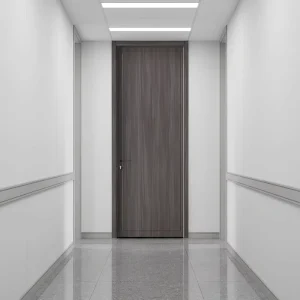 JHK MD290 Interior Wood Doors Modern Solid Swing Bedroom Design Prehung Melamine Particle Board Wood Door Skin Laminated Doors