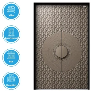 JL-592 Low Price Chinese Design Steel Door for Commercial Exterior Use in Halls, Hotels, Apartments, Villas, Malls, Supermarkets, or Hospitals
