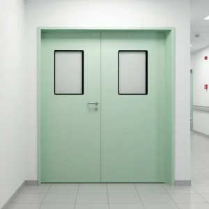 JM221206 Commercial Laboratory Cleanroom Swing Doors Single-leaf Double-leaf Dust-proof Waterproof Steel Manual