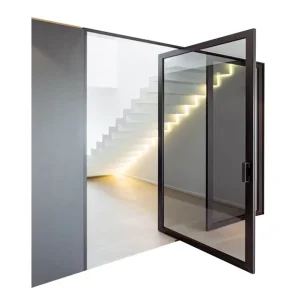 Kerala House Main Door Design Aluminum Hinged Double Door with Gate Handles