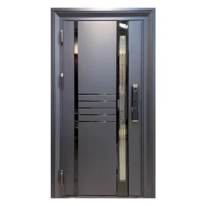 Korean-Style Villa Entrance Door, 304 Stainless Steel, Ventilation, Anti-Theft, Single-Opening