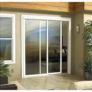 Large Aluminum Outdoor Sliding Door with Double Glass, Lightweight, and Soundproof Design