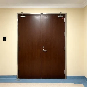 Large Modern Steel Fire Safety Door with Door Closer
