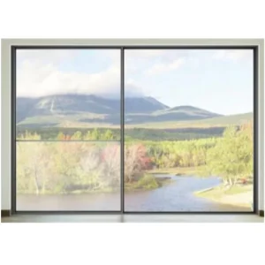 Large Panel Narrow Frame Glass Exterior Sliding Door