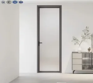 Large-Size Aluminum Hinged Patio Swing Door, Anti-Theft and Wind-Resistant