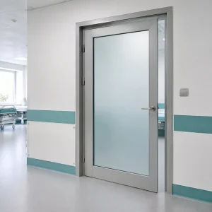 Large Size Double Aluminum Swing Door with Glass for Villa Courtyard Garden Fence