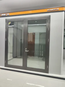 Large-Vision Tempered Glass Fireproof Double Door Fire-Resistant Steel Glass Fire Door For Hotel Office Mall