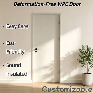Lightweight Waterproof WPC Interior Door for Malaysia Bathrooms
