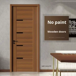 Living Room Open-Frame Interior Modern Waterproof Finished Solid Wood Eco Door