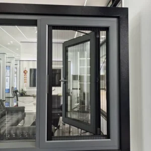 Low-E Coated UV-Protected Solar-Reflective Triple-Insulated Soundproof Aluminum Alloy Windows, Swing Open