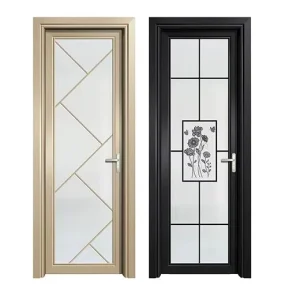 Low-E Glass Design Aluminium Bathroom Door