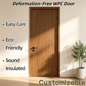 Low-Maintenance Stable WPC Composite Waterproof Anti-Termite Interior Door