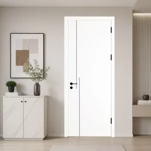 Low VOC Water-Based Solid Wood Interior Door Formaldehyde-Free Bedroom Kindergarten Hotel Door