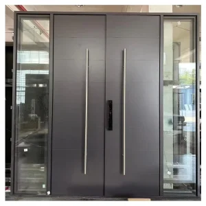 Luxury Cast Aluminum Cladding Entry Door Multi Point Locking Anti Burglary Gate Foreign Trade