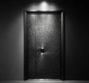 Luxury European Style Cast Aluminum Interior Exterior Entrance Security Door with Custom Carved Texture for Modern Villa