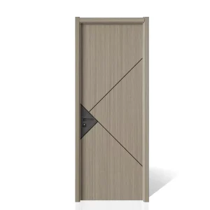 Luxury Exquisite French Design Modern Paint Free Solid Wood Interior Door for Apartment