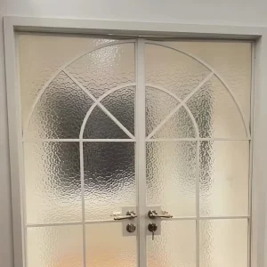 Luxury France Slim Alloy Door Anti-fingerprint Hidden Hinge Door for Villa Wardrobe Entrance