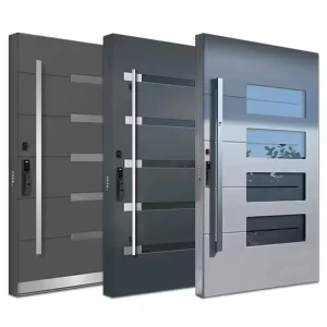 Luxury Modern Aluminum and Stainless Steel Pivot Security Entry Door for Villa
