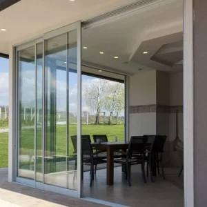 Luxury Tall Sliding Door with Double Safety Glass and Reinforced Aluminum Material
