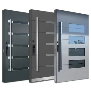 Luxury Villa Entrance Security Door Aluminium Mental Metal Stainless Steel Pivot Entry Residential Exterior