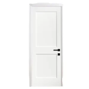 MDF Bathroom Entry Door, Modern Design, Custom Interior Wooden Door