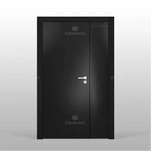 MDF Entry Double Door Sound Insulation Sun-Proof Customized Color European Standard Swing Door