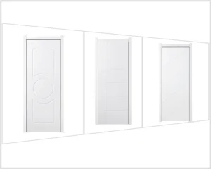 MDF Modern Finished Interior Doors for Bedroom, Bathroom, Living Room, Office, Hotel, or Apartment