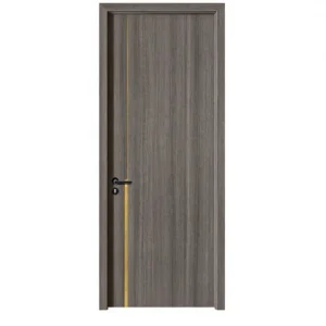 MDF Timber Door Panel with Single Door Leaf, Waterproof Finished Surface, Office Use