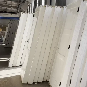 MDF White Primed 3-Panel Shaker Hollow Core Prehung Interior Door