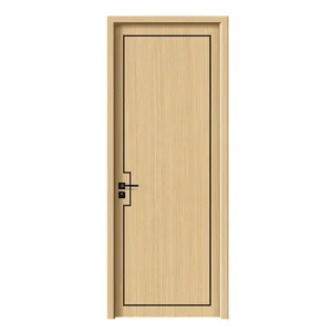 MDF Wood Bedroom Interior Door with Solid Wood Construction