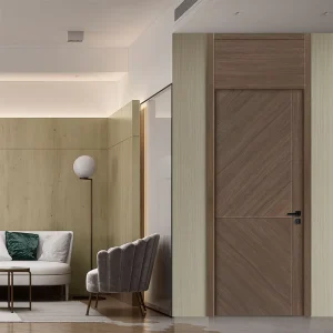 MQ-7126 Modern White Waterproof Solid Wood Hotel Interior Door Single Door Leaf for Hospital, Living Room, or Bathroom