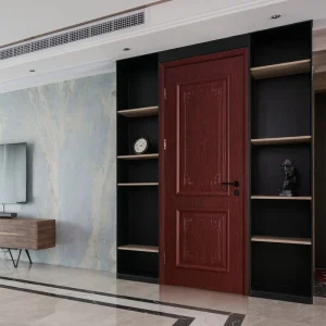 MQ-7135 Factory Price European Style Modern Simple Finished Interior Solid Wood Water Resistant Flat Single Door for Hotel