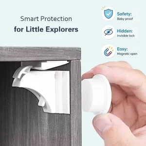 Magnetic Child Safety Cabinet Locks for Drawers and Cupboards