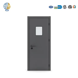 Magnetic Latch Charcoal Fire-Rated Minimalist Steel Door for Hotel Suite Custom OEM