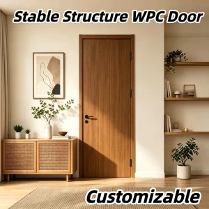 Magnetic Silencer Acoustic WPC Door ENF Environmental Grade Custom Size for Hotel Homestay Apartment Guest Room