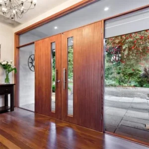 Mahogany Double Entrance Wooden Door