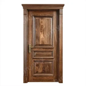 Main Door Wood Carving Design Single Swing Solid Wood Interior Door