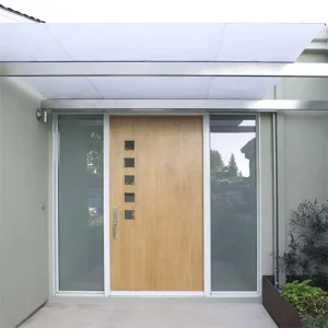 Main Entrance Door With Frosted Glass Oak Wood Doors